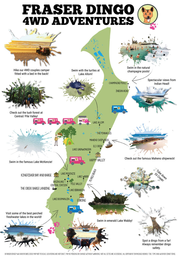 Fraser Island Australia Map